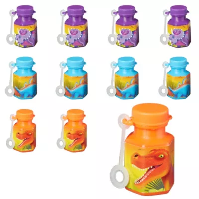 PartyCity Prehistoric Dinosaurs Mini Bubbles 48ct