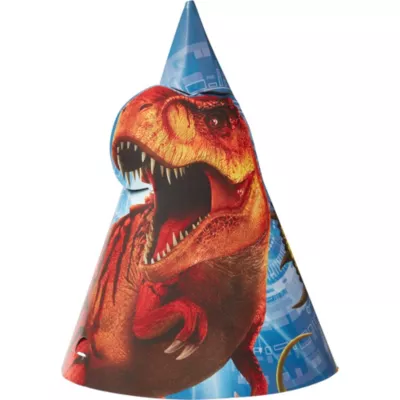  PartyCity Jurassic World Party Hats 8ct