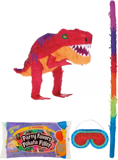 PartyCity T-Rex Dinosaur Pinata Kit with Candy & Favors