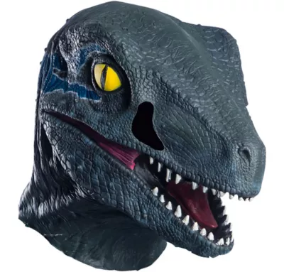 PartyCity Blue Velociraptor Mask - Jurassic World: Fallen Kingdom