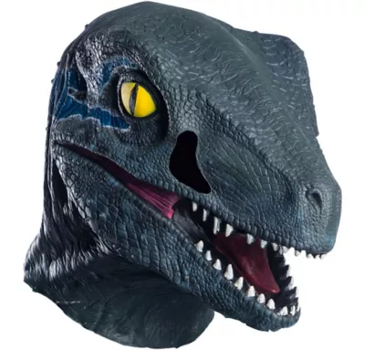  PartyCity Blue Velociraptor Mask - Jurassic World: Fallen Kingdom