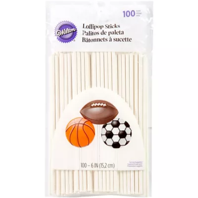 PartyCity Wilton Lollipop Sticks 100ct