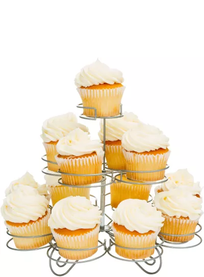 PartyCity Silver Wire Cupcake Stand