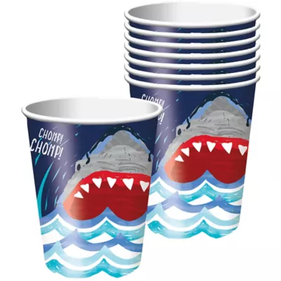 PartyCity Fierce Shark Cups