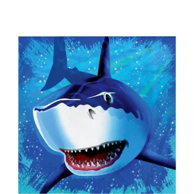 PartyCity Shark Lunch Napkins 16ct