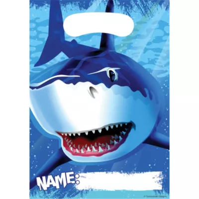  PartyCity Shark Favor Bags 8ct