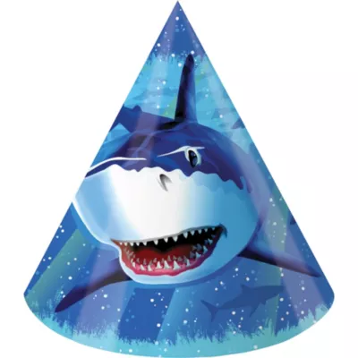 PartyCity Shark Party Hats 8ct