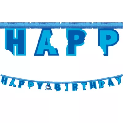  PartyCity Shark Birthday Banner