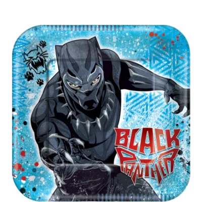  PartyCity Black Panther Dessert Plates 8ct