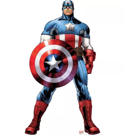 PartyCity Captain America Life-Size Cardboard Cutout - Avengers