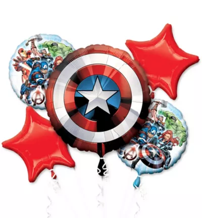 PartyCity Avengers Balloon Bouquet 5pc