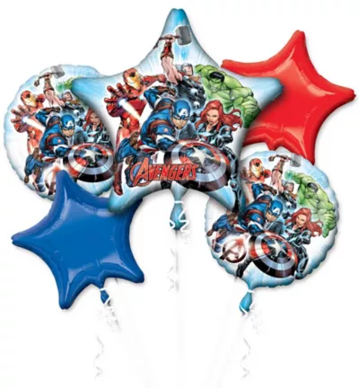 PartyCity Avengers Balloon Bouquet 5pc