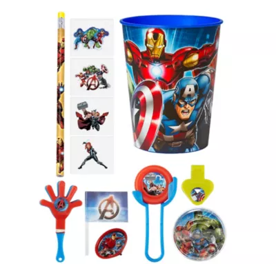 PartyCity Avengers Assemble Super Favor Kit for 8 Guests