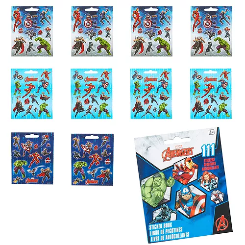 PartyCity Avengers Sticker Book 9 Sheets