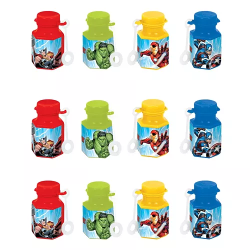 PartyCity Avengers Mini Bubbles 12ct