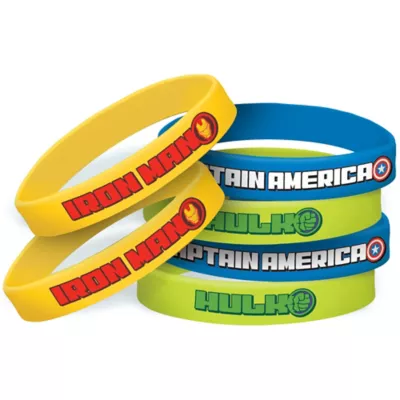 PartyCity Avengers Wristbands 6ct