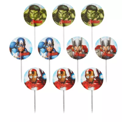  PartyCity Wilton Avengers Cupcake Picks 24ct