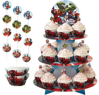  PartyCity Avengers Cupcake Kit for 24