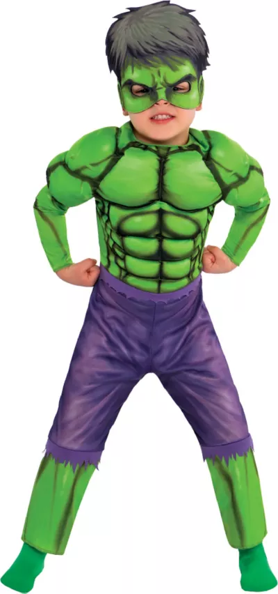 PartyCity Toddler Boys Hulk Muscle Costume Classic