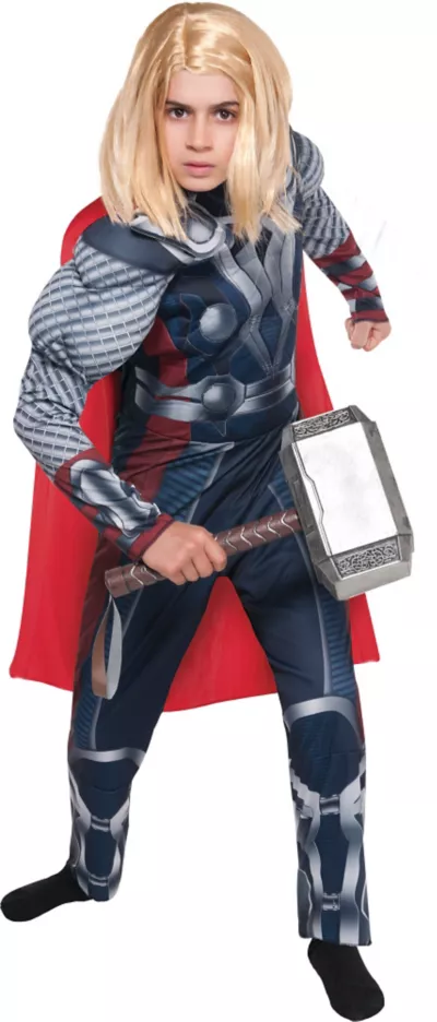 PartyCity Boys Thor Muscle Costume - The Avengers