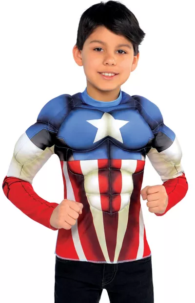 PartyCity Child Captain America Muscle Shirt