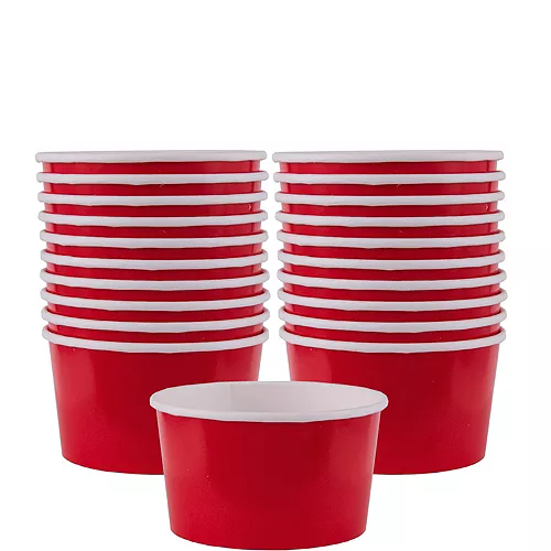 PartyCity Red Paper Treat Cups 20ct