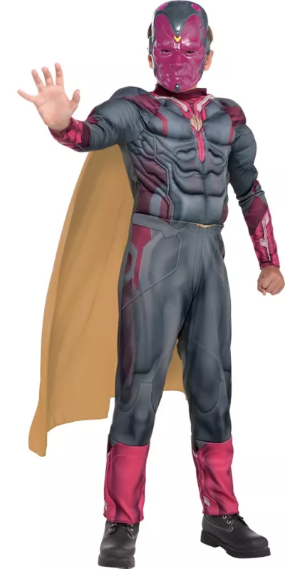 PartyCity Boys Vision Muscle Costume - Captain America: Civil War