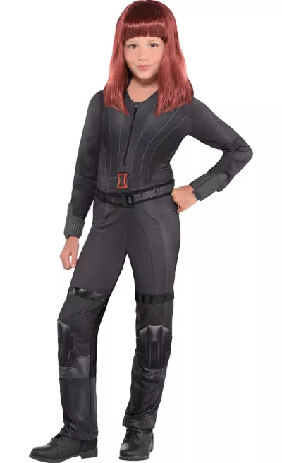 PartyCity Girls Black Widow Costume - Captain America: Civil War