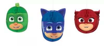  PartyCity PJ Masks Honeycomb Balls 3ct