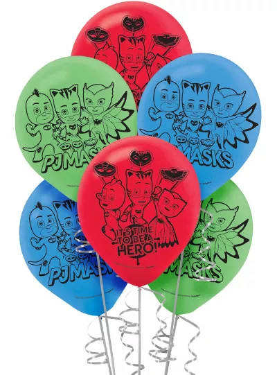 PartyCity PJ Masks Balloons 6ct