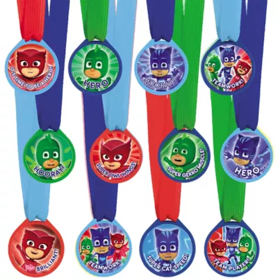 PartyCity PJ Masks Award Medals 12ct