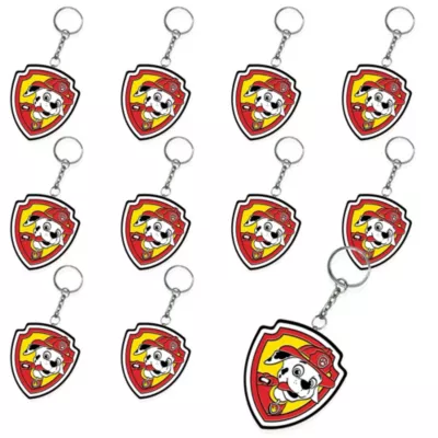  PartyCity Marshall Keychains 24ct - PAW Patrol