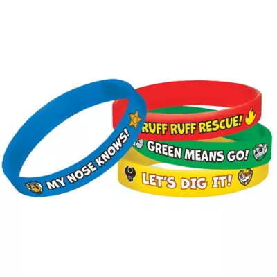 PartyCity PAW Patrol Wristbands 4ct