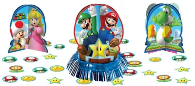 PartyCity Super Mario Table Decorating Kit 23pc