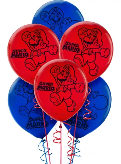 PartyCity Super Mario Balloons 6ct