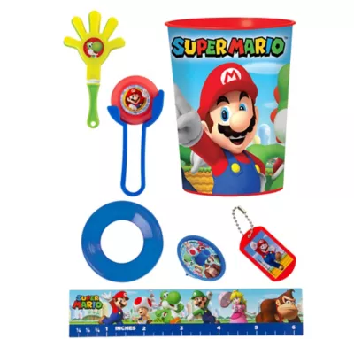 PartyCity Super Mario Super Favor Kit for 8 Guests