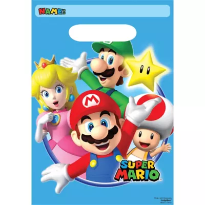 PartyCity Super Mario Favor Bags 8ct