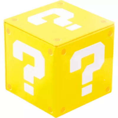 PartyCity Super Mario Candy Coins Question Block Tin