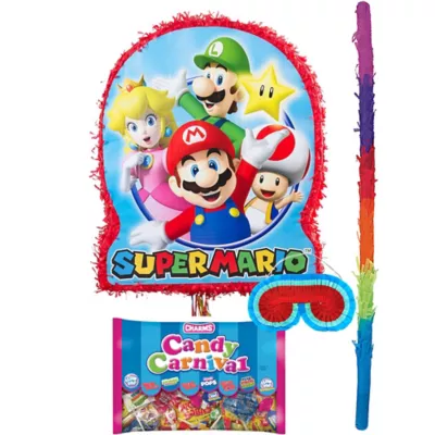 PartyCity Pull String Super Mario Pinata Kit