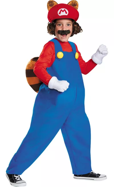 PartyCity Boys Raccoon Mario Costume - Super Mario