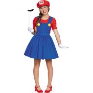PartyCity Tween Girls Miss Mario Costume - Super Mario Brothers