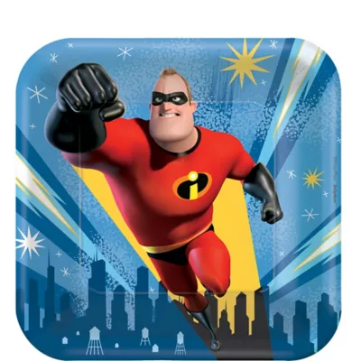  PartyCity Incredibles 2 Dessert Plates 8ct