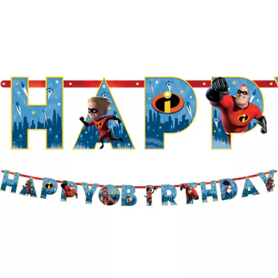 PartyCity Incredibles 2 Birthday Banner Kit