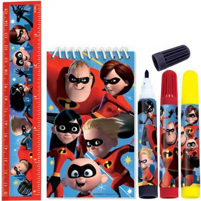 PartyCity Incredibles 2 Stationery Set 5pc