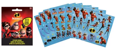 PartyCity Incredibles 2 Sticker Book 9 Sheets