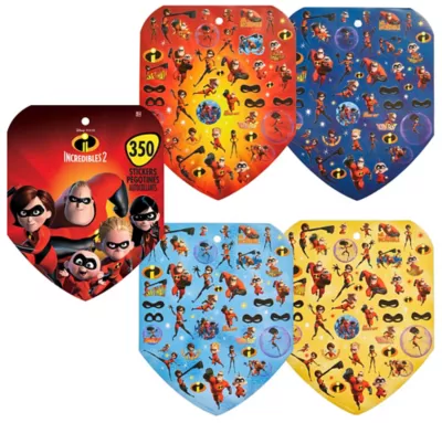 PartyCity Jumbo Incredibles 2 Sticker Book 8 Sheets