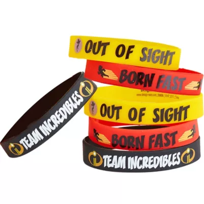 PartyCity Incredibles 2 Wristbands 6ct
