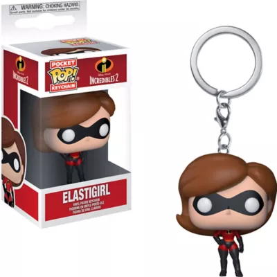  PartyCity Funko Pop! Pocket Keychain Elastigirl Figure - Incredibles 2