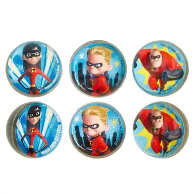 PartyCity Incredibles 2 Bounce Balls 6ct