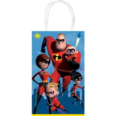 PartyCity Incredibles 2 Kraft Favor Bags 10ct